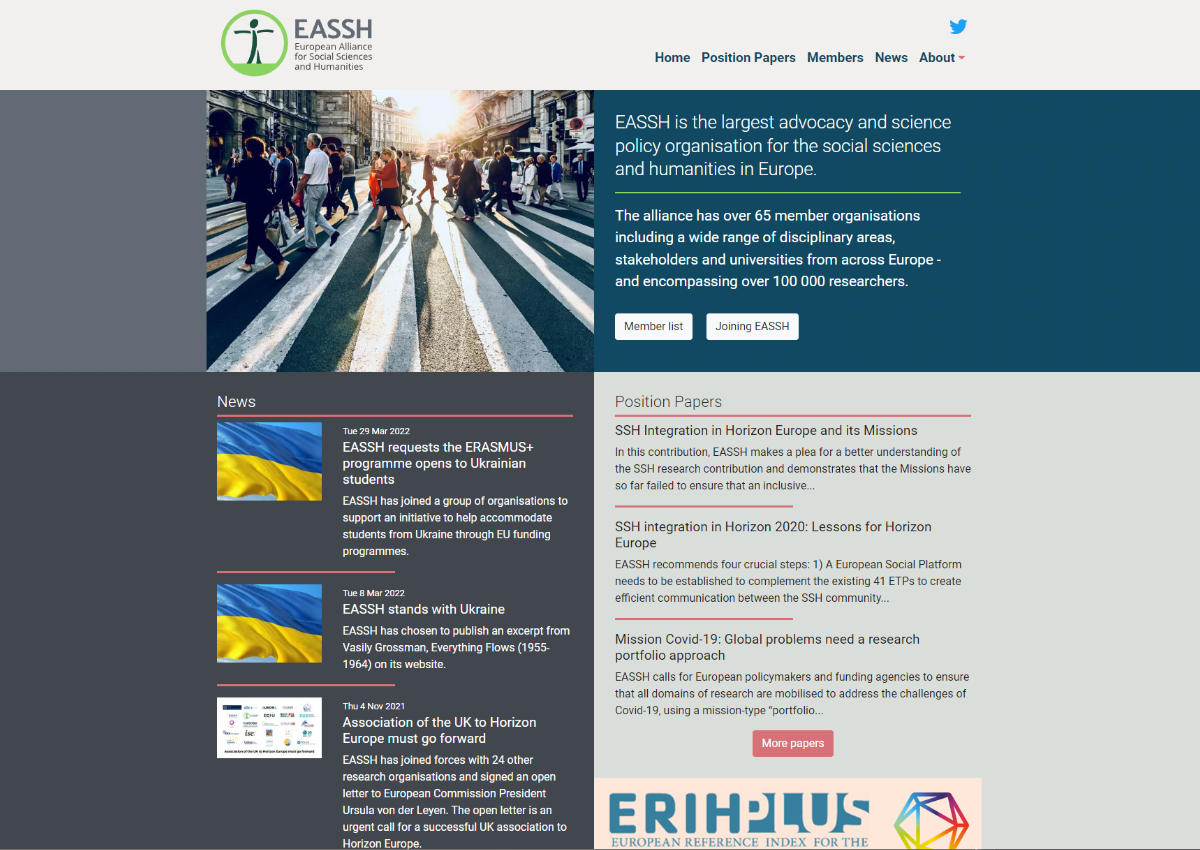 EASSH - European Alliance for Social Sciences and Humanities
