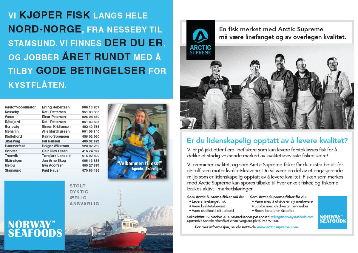 Norway Seafoods m. fl. - reklamer