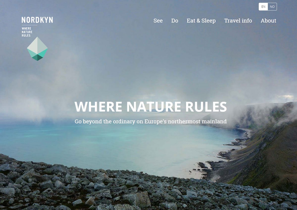 Visit Nordkyn - web design